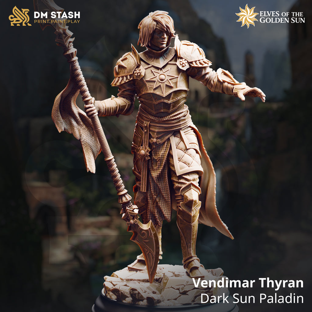 Elves of the Golden Sun February 2026 Release | Paintable 3D Resin Printed Miniature by DM Stash