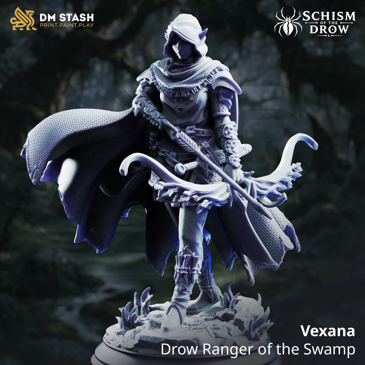 Schism of the Drow September 2026 Release | Paintable 3D Resin Printed Miniature by DM Stash