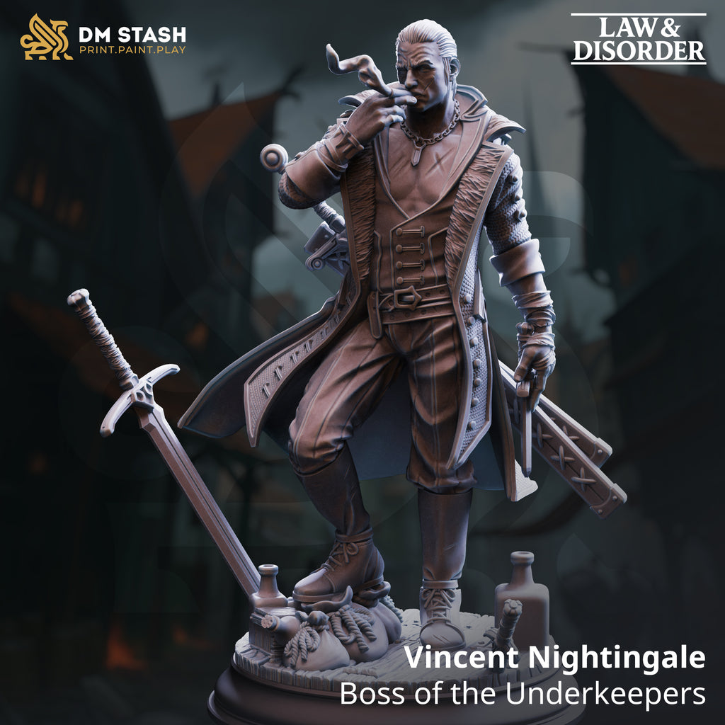 Law and Disorder December 2025 Release | Paintable 3D Resin Printed Miniature by DM Stash
