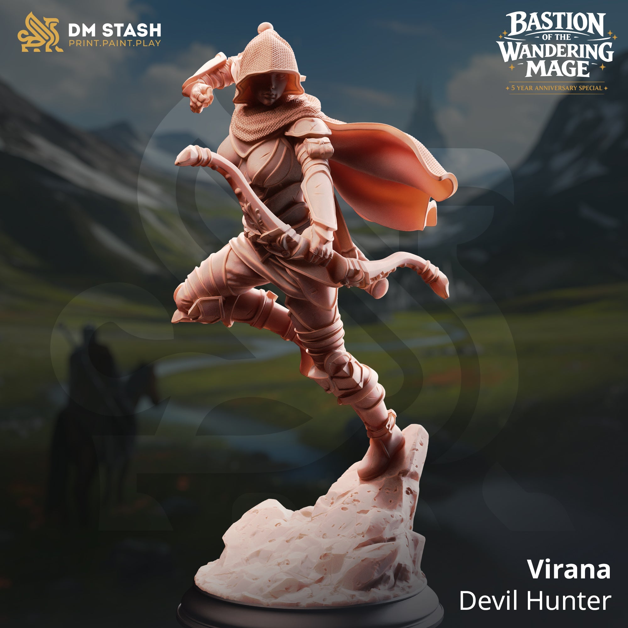 Bastion of the Wandering Mage (NPCs) April 2026 Release | Paintable 3D Resin Printed Miniature by DM Stash