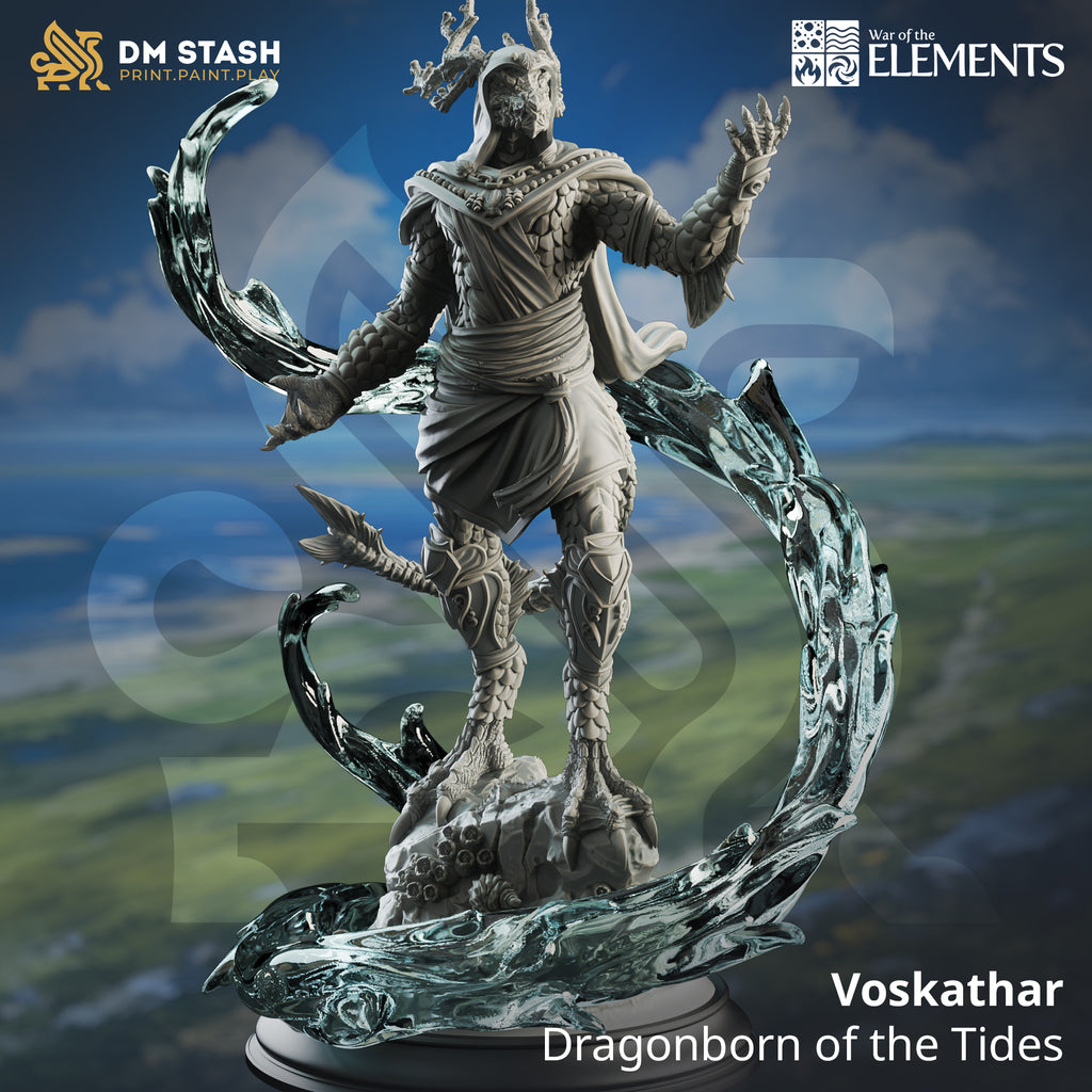 War of the Elements August 2024 Release | Paintable 3D Resin Printed Miniature by DM Stash