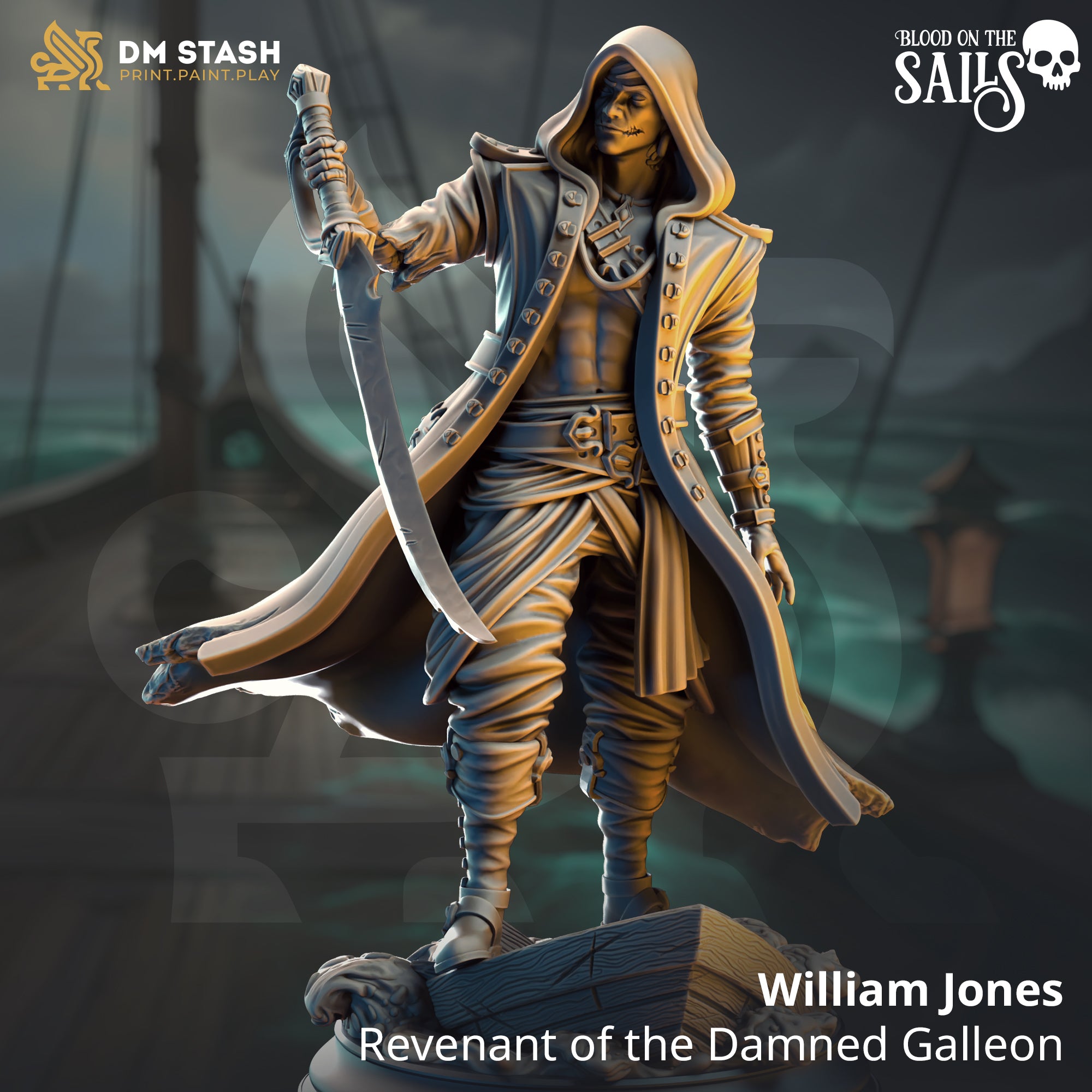 Blood on the Sails July 2025 Release | Paintable 3D Resin Printed Miniature by DM Stash
