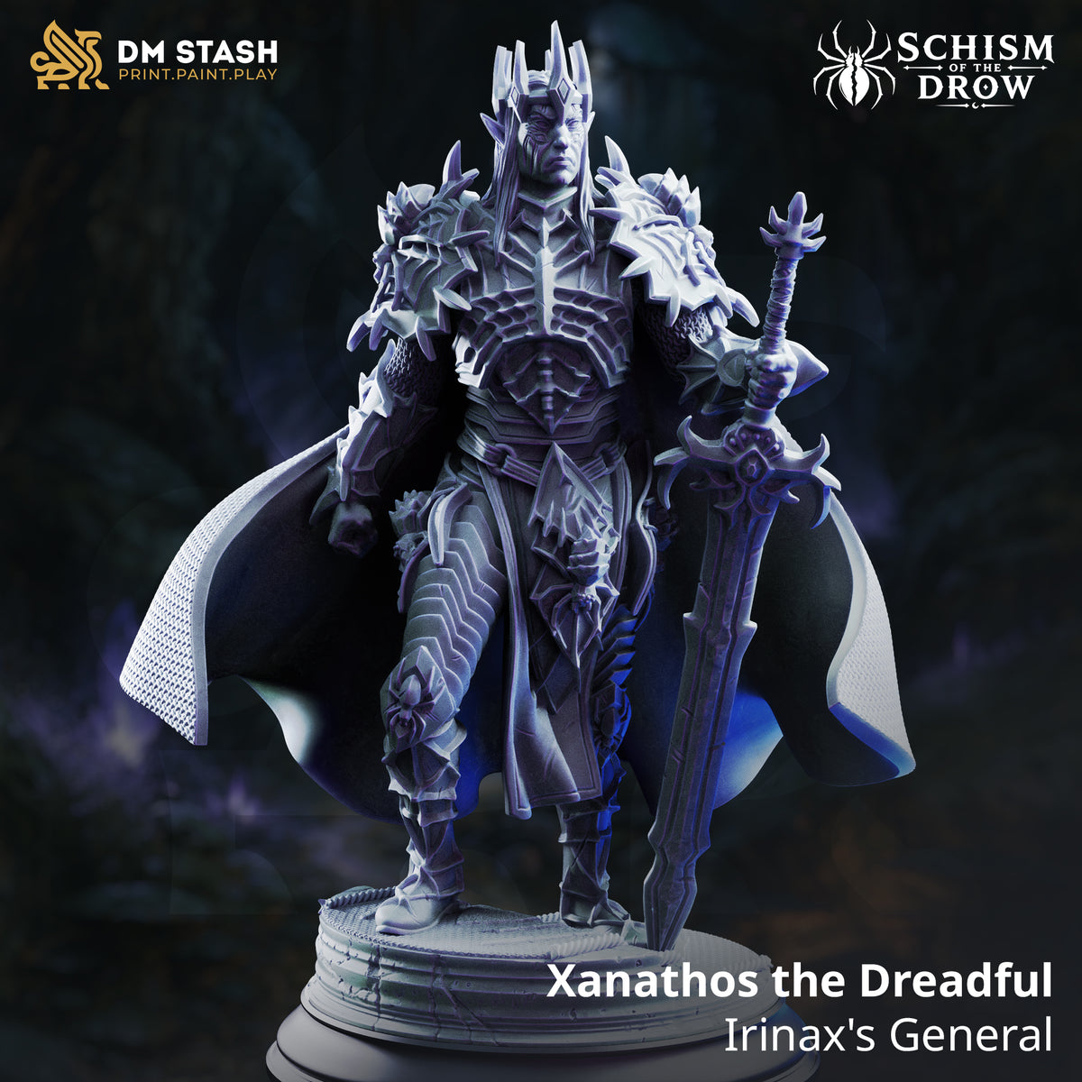 Schism of the Drow September 2026 Release | Paintable 3D Resin Printed Miniature by DM Stash