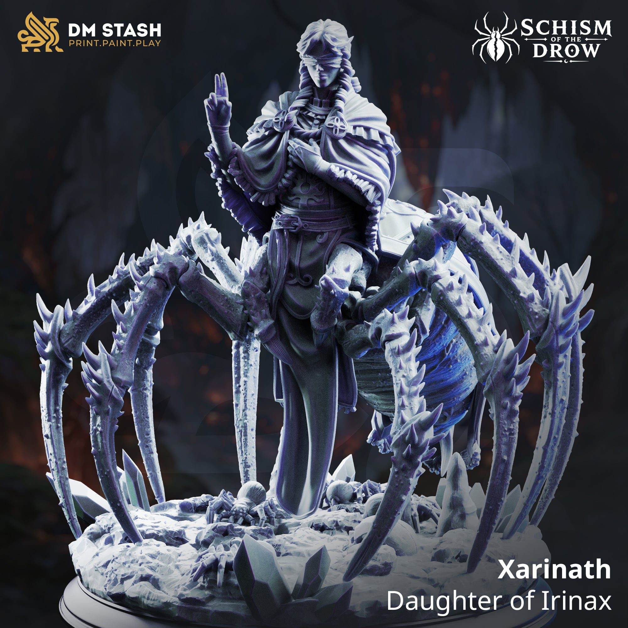 Schism of the Drow September 2026 Release | Paintable 3D Resin Printed Miniature by DM Stash