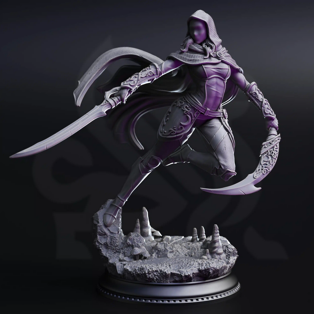 Drow From Beyond August 2025 Release | Paintable 3D Resin Printed Miniature by DM Stash