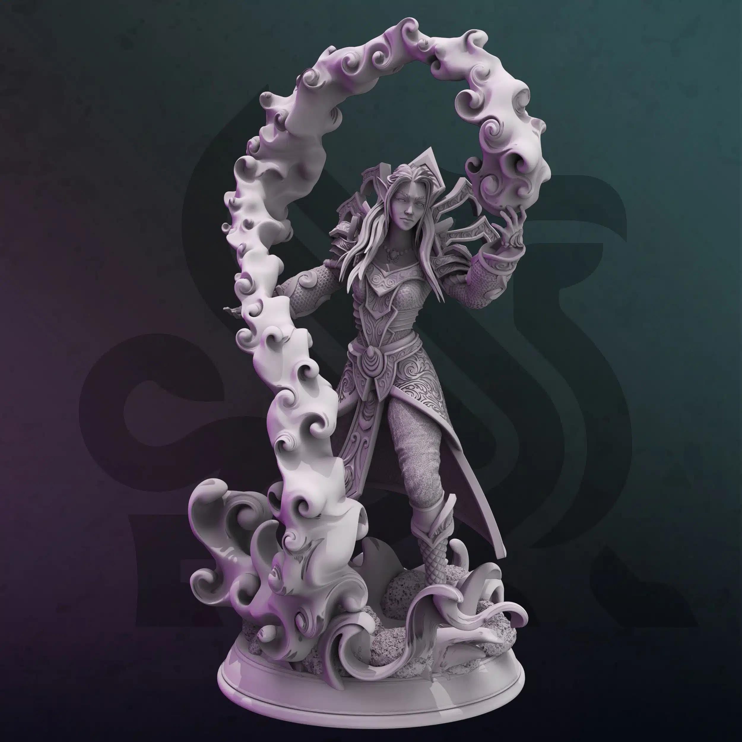 Irivyl – The Blind Seeress | Paintable 3D Resin Printed Miniature by DM Stash