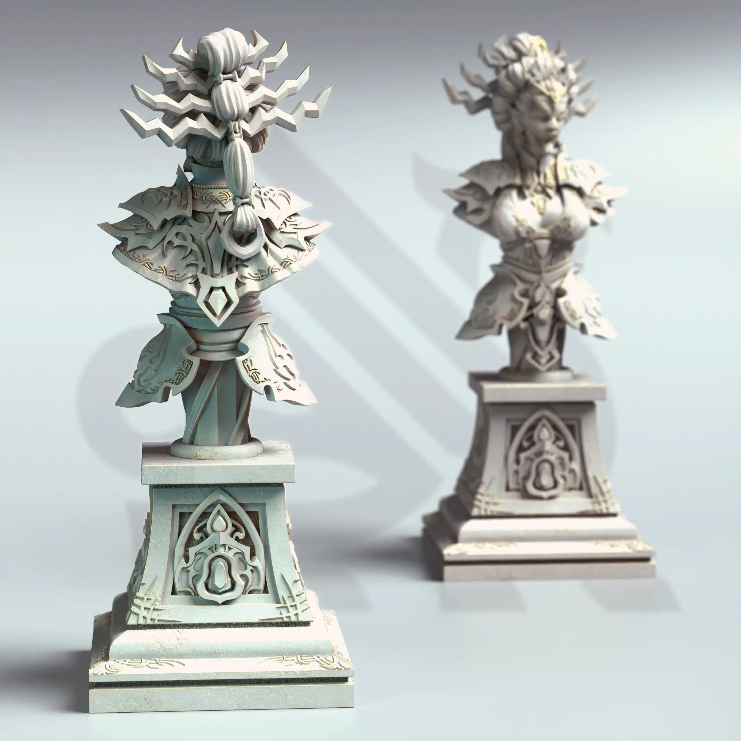 Lian She – Medusa of the East (Bust) | Paintable Bust 3D Resin Printed Miniature by DM Stash