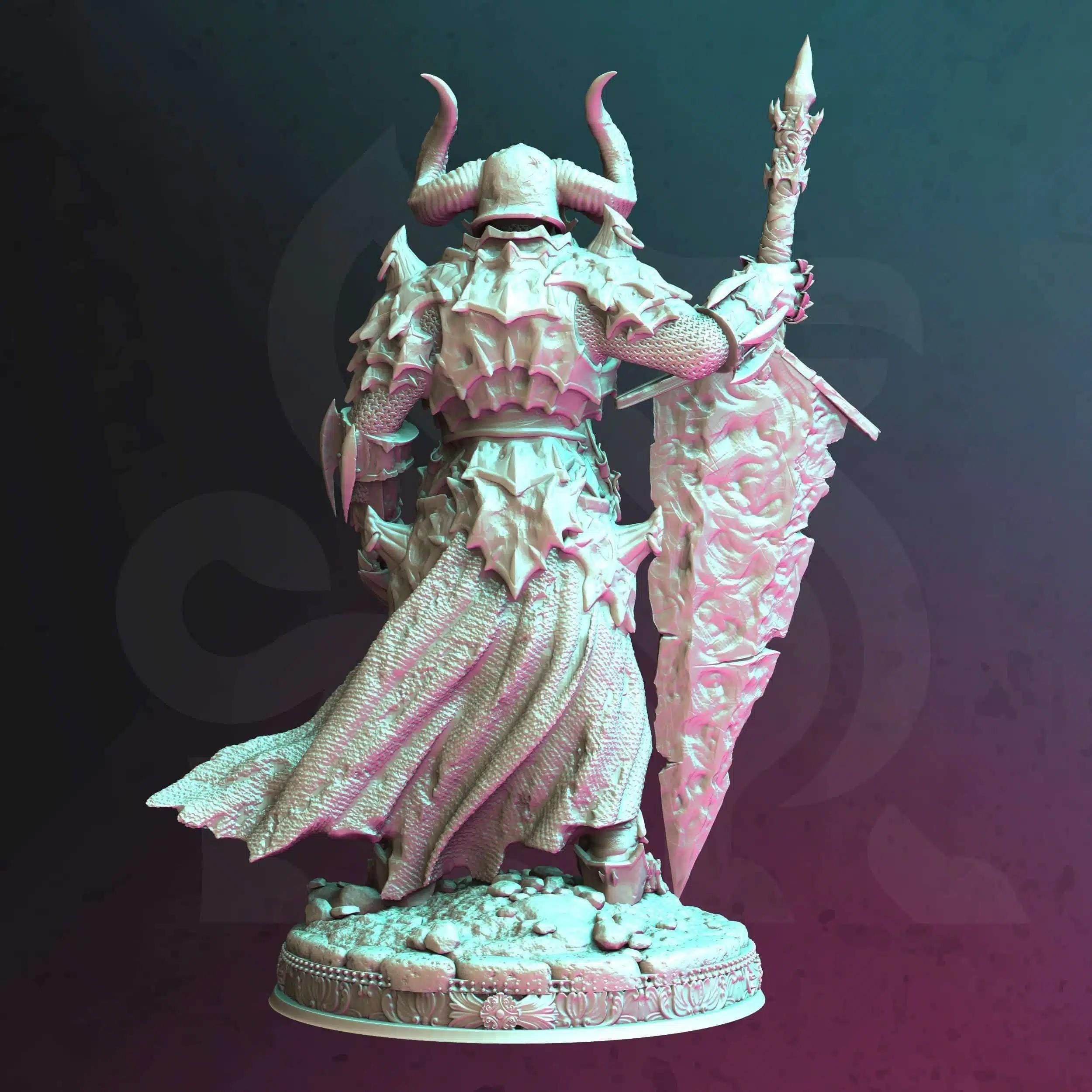Morian Fairhair - Deathknight | Paintable 3D Resin Printed Miniature by DM Stash