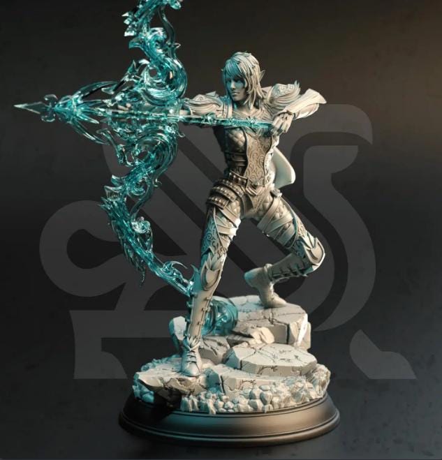 Eldiara – Brinilmin’s Archer | Paintable 3D Resin Printed Miniature by DM Stash