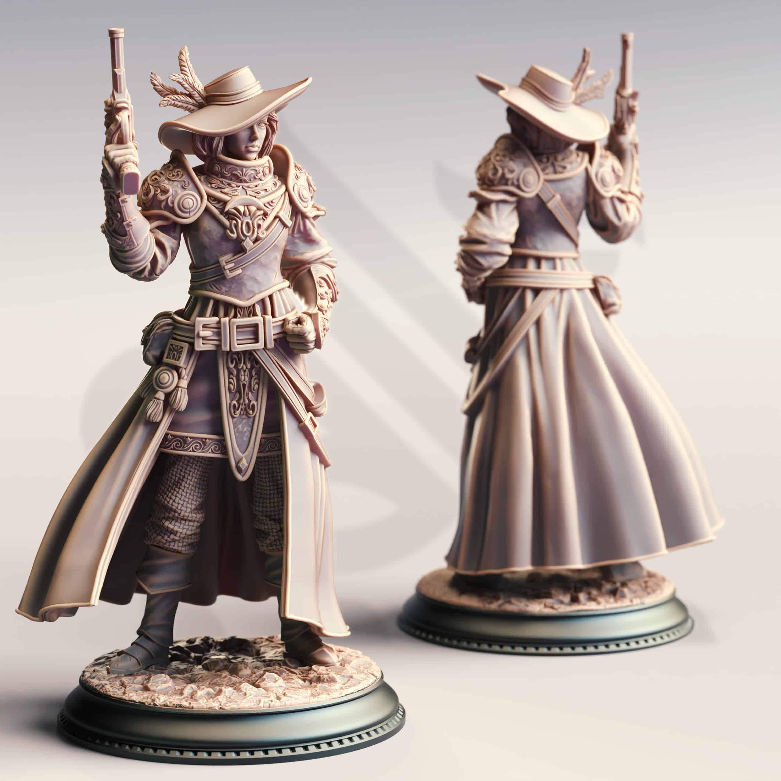 Lady Cirilia of the Reach – High Inquisitor | Paintable 3D Resin Printed Miniature by DM Stash