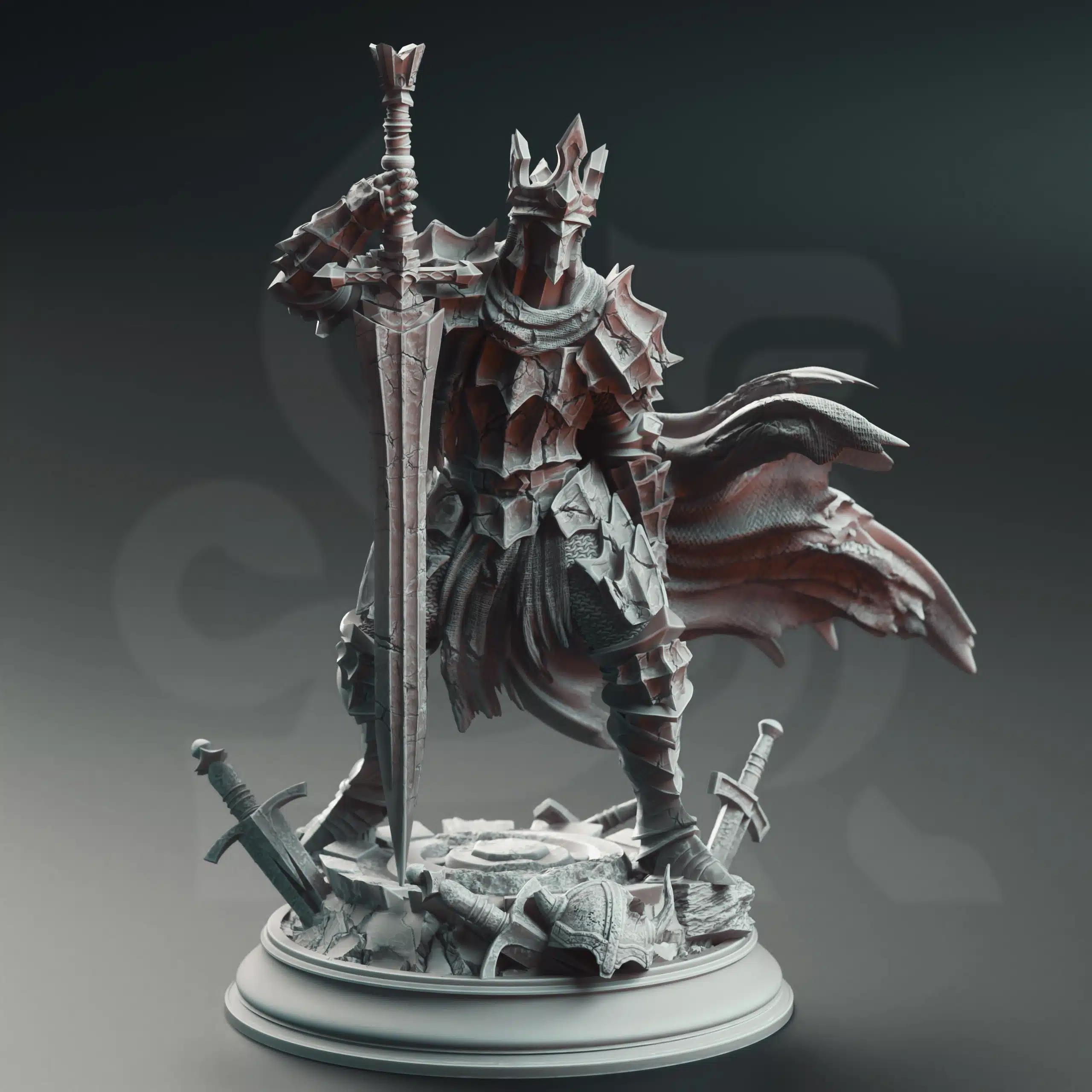 Ser Elias the Forgotten – Knight of the Void | Paintable 3D Resin Printed Miniature by DM Stash