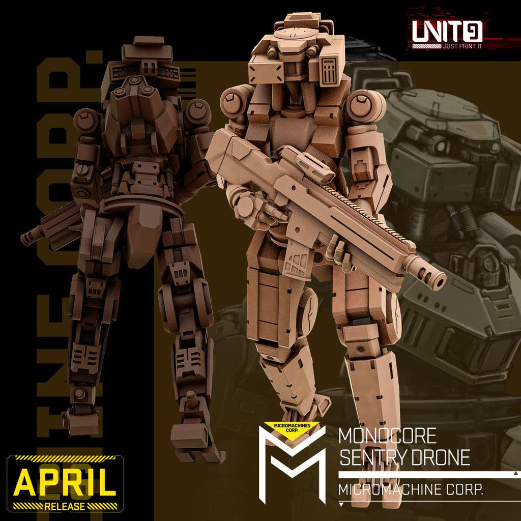 Micromachines Corp April 2026 Release | Paintable 3D Resin Printed Scifi Miniature by Unit9