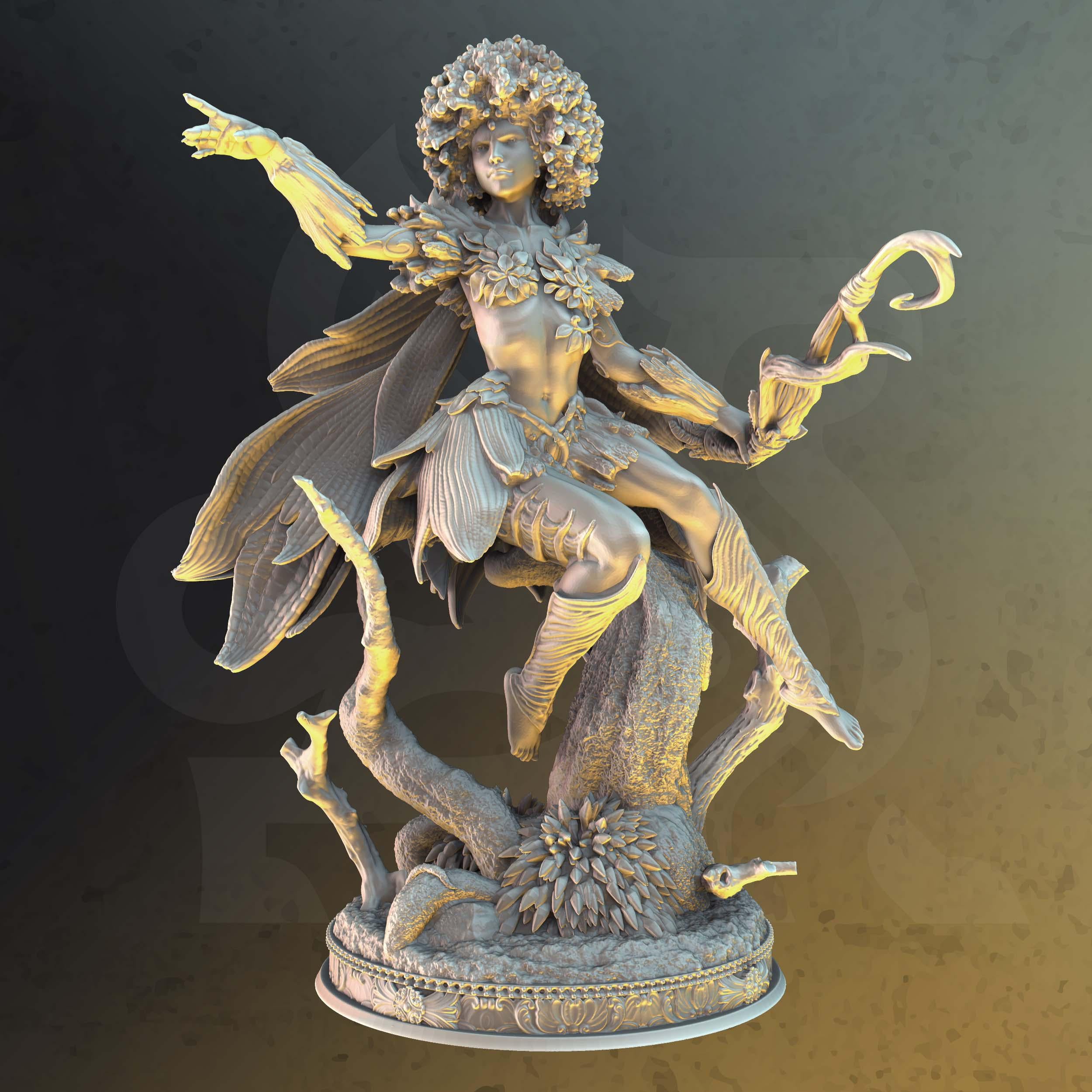 Elenil – Dryad of Passage | Paintable 3D Resin Printed Miniature by DM Stash