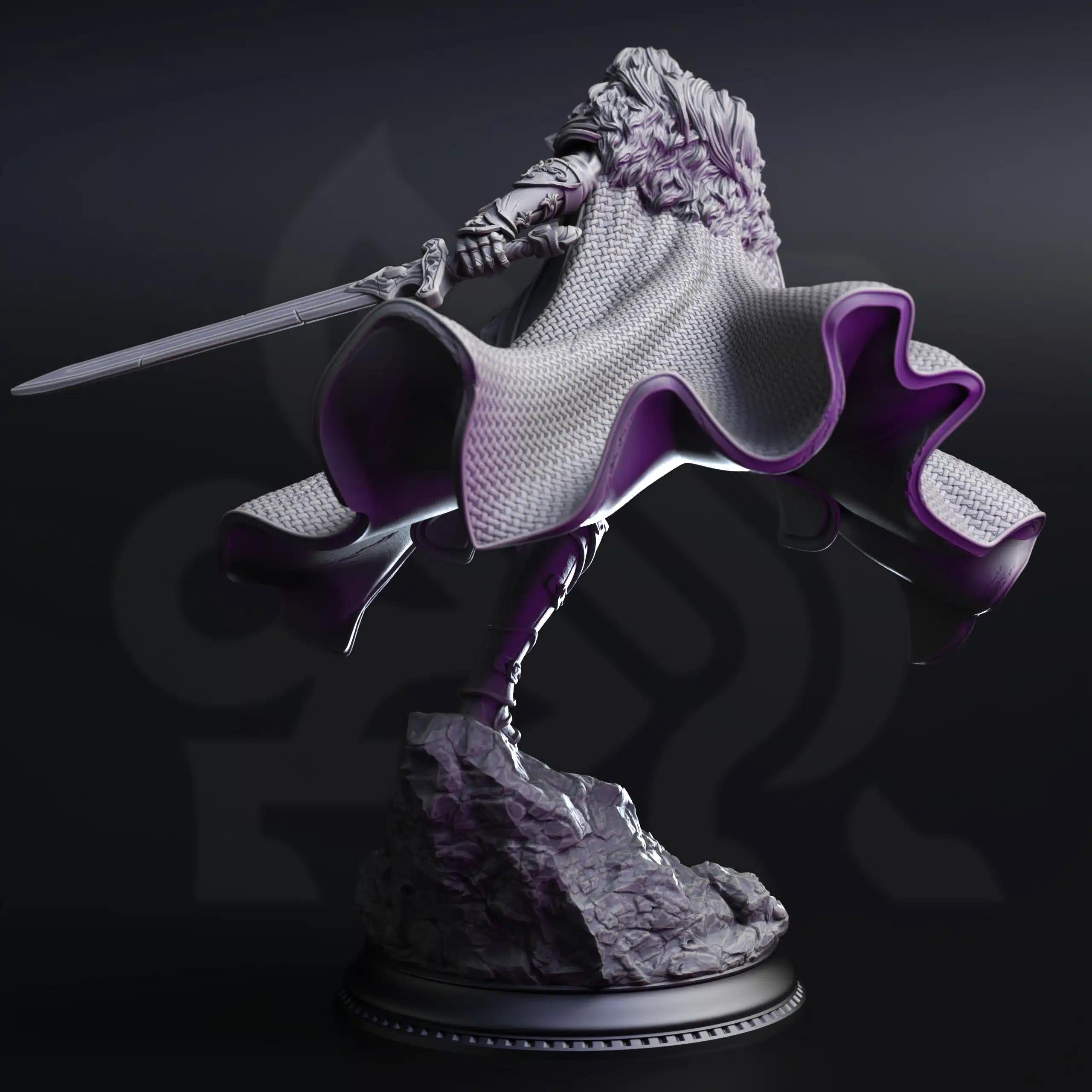 Morgana Lynch – Human Fighter | Paintable 3D Resin Printed Miniature by DM Stash
