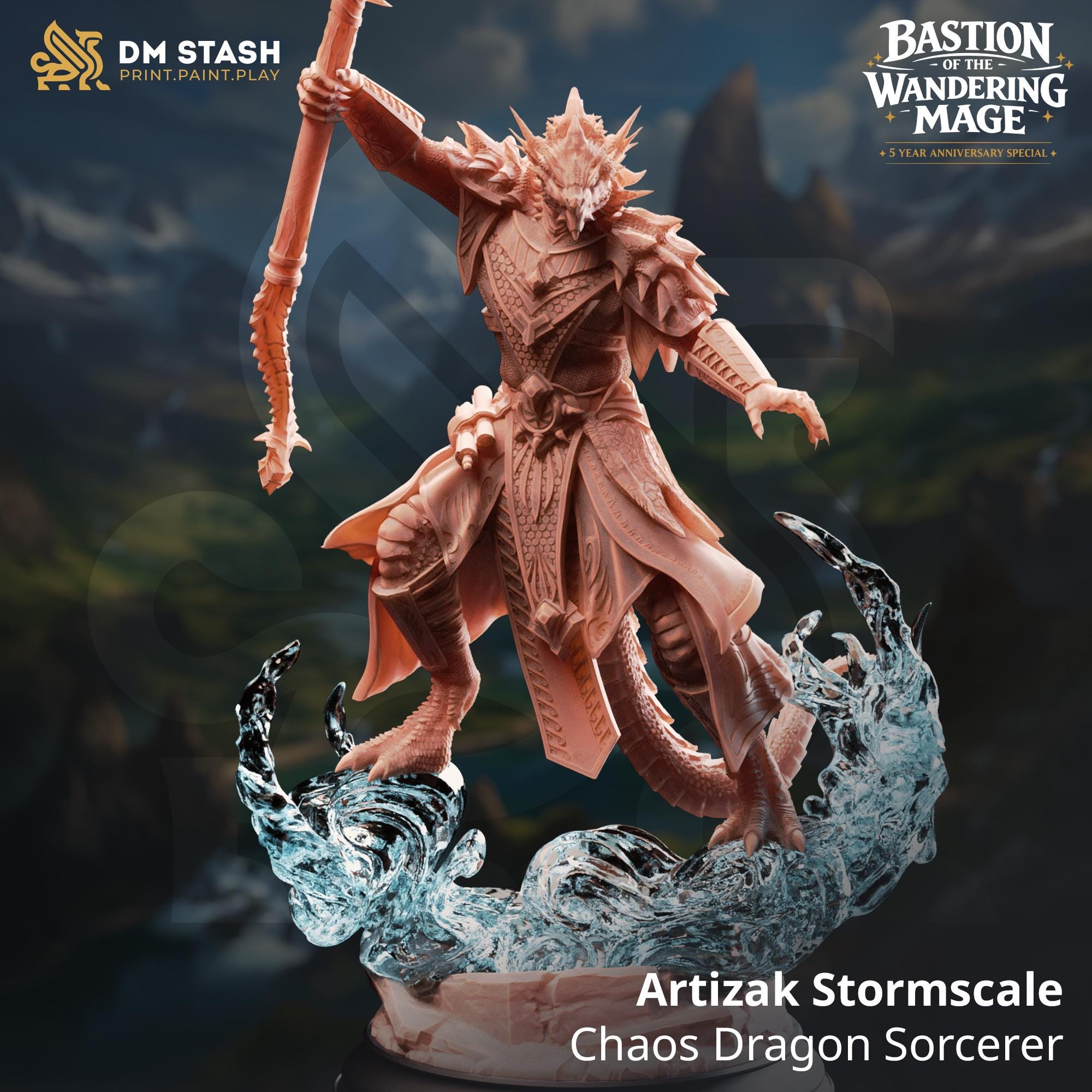 Bastion of the Wandering Mage (NPCs) April 2026 Release | Paintable 3D Resin Printed Miniature by DM Stash
