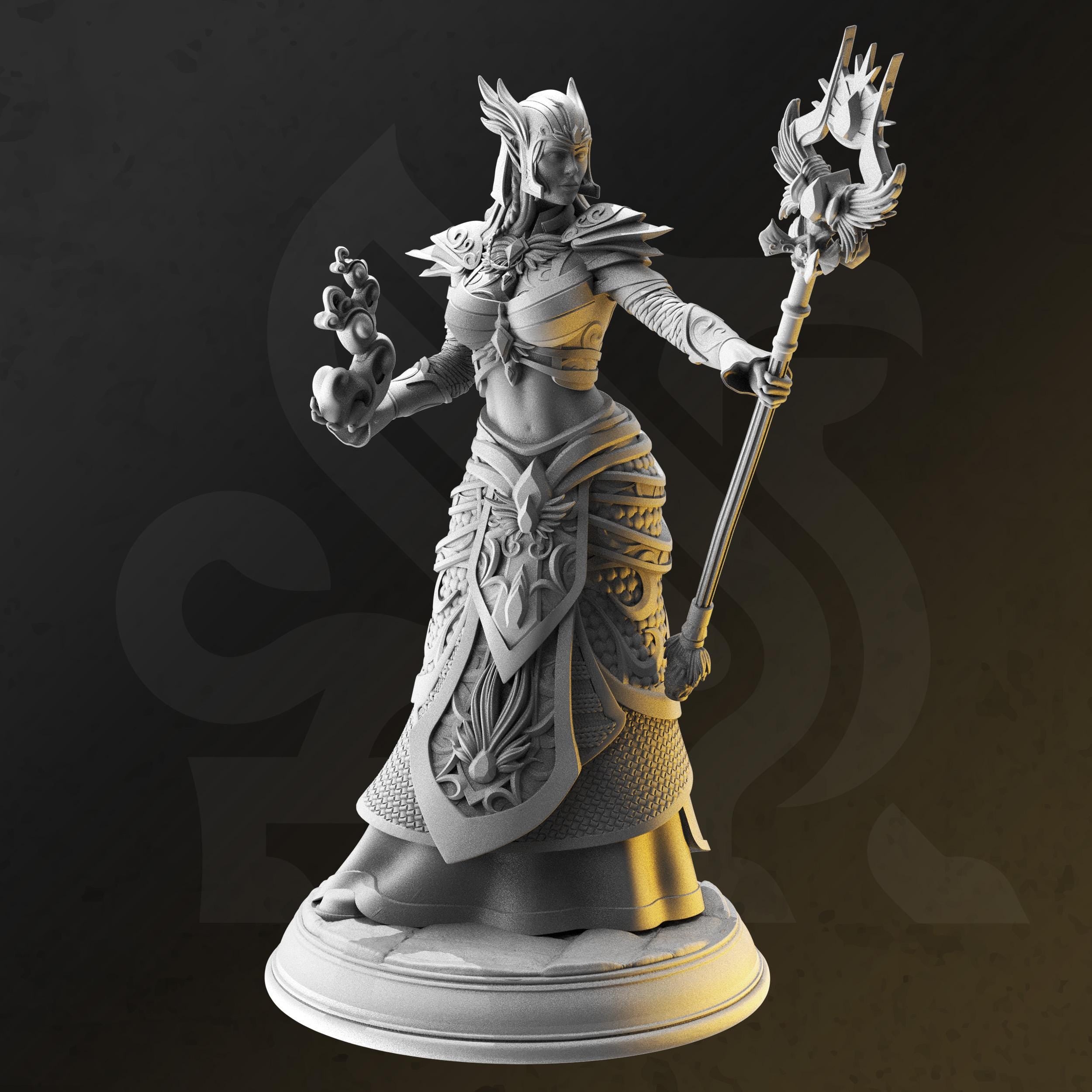 Ferendir Miar – Arch Holder | Paintable 3D Resin Printed Miniature by DM Stash