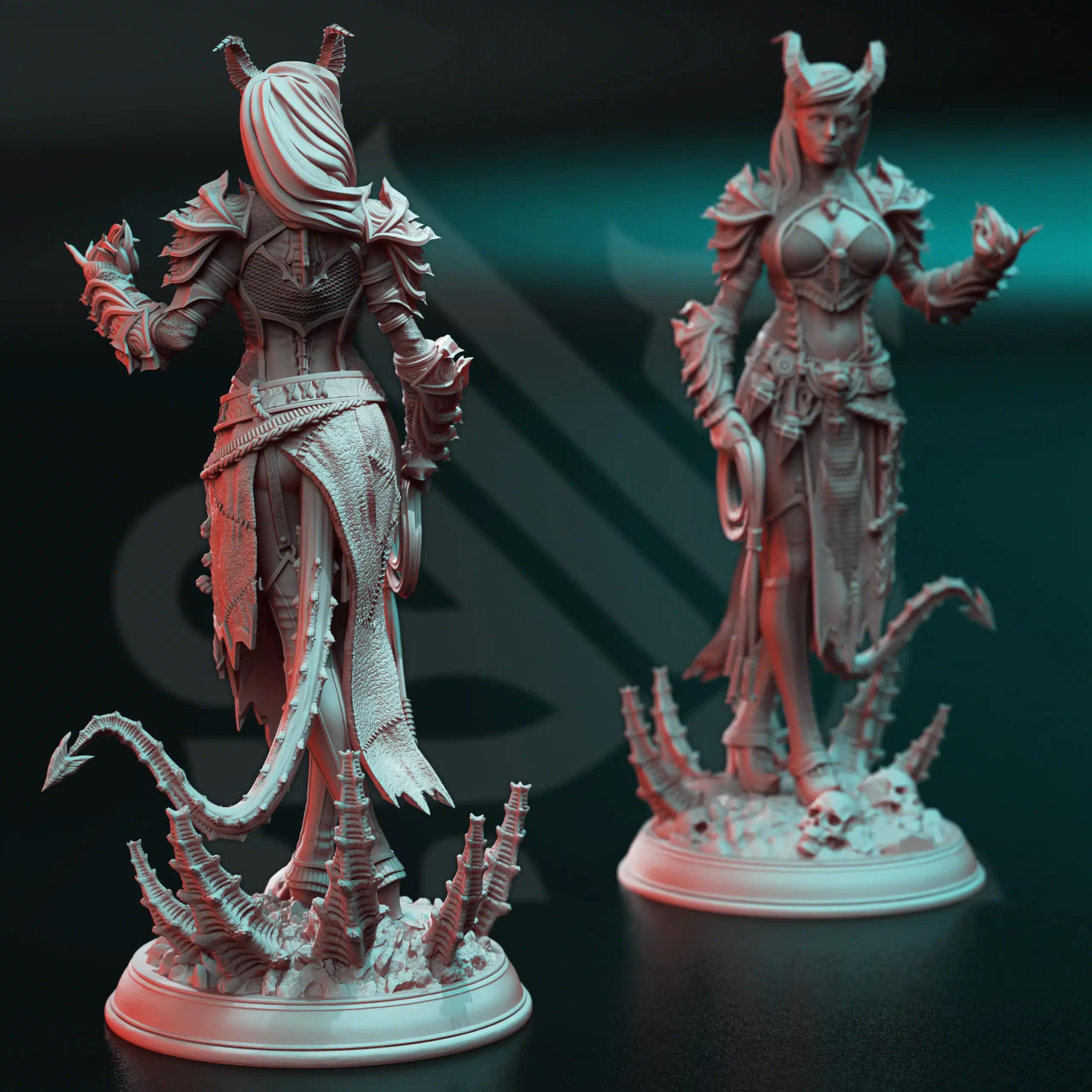 Skardi of the Third – Warlock of Decay | Paintable 3D Resin Printed Miniature by DM Stash