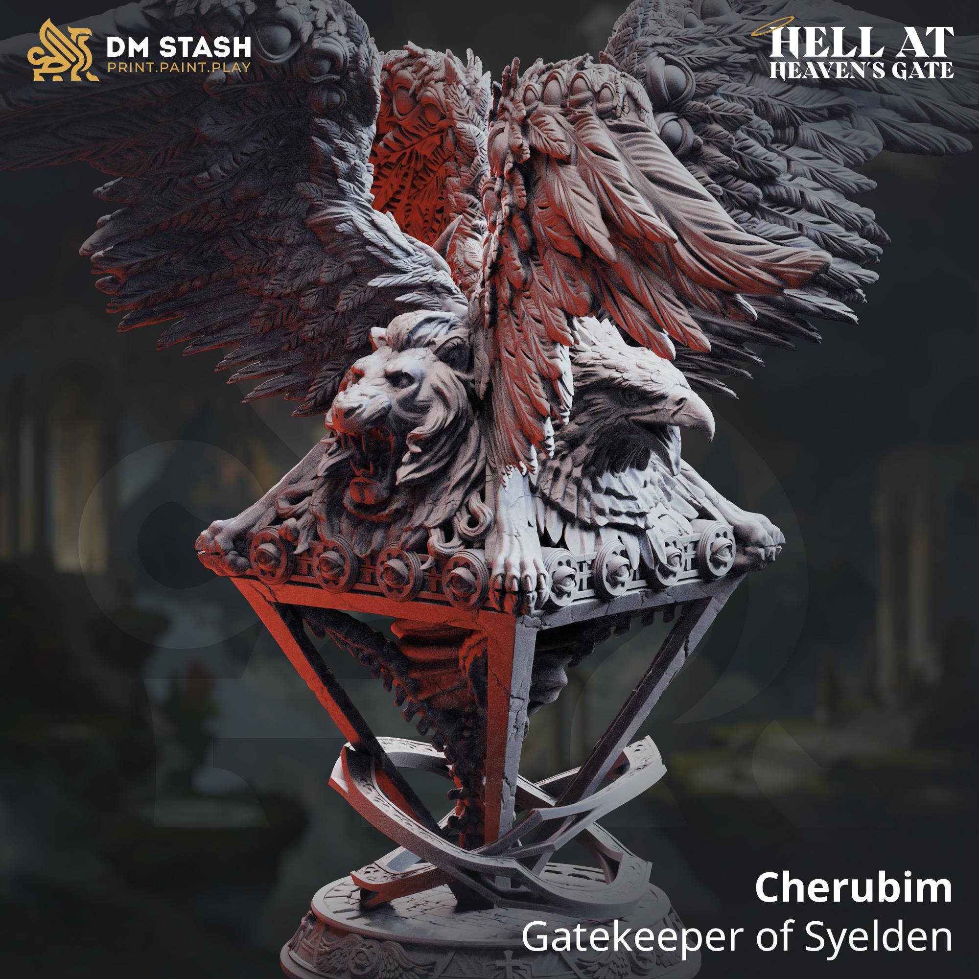 Hell at Heaven's Gate March 2026 Release | Paintable 3D Resin Printed Miniature by DM Stash