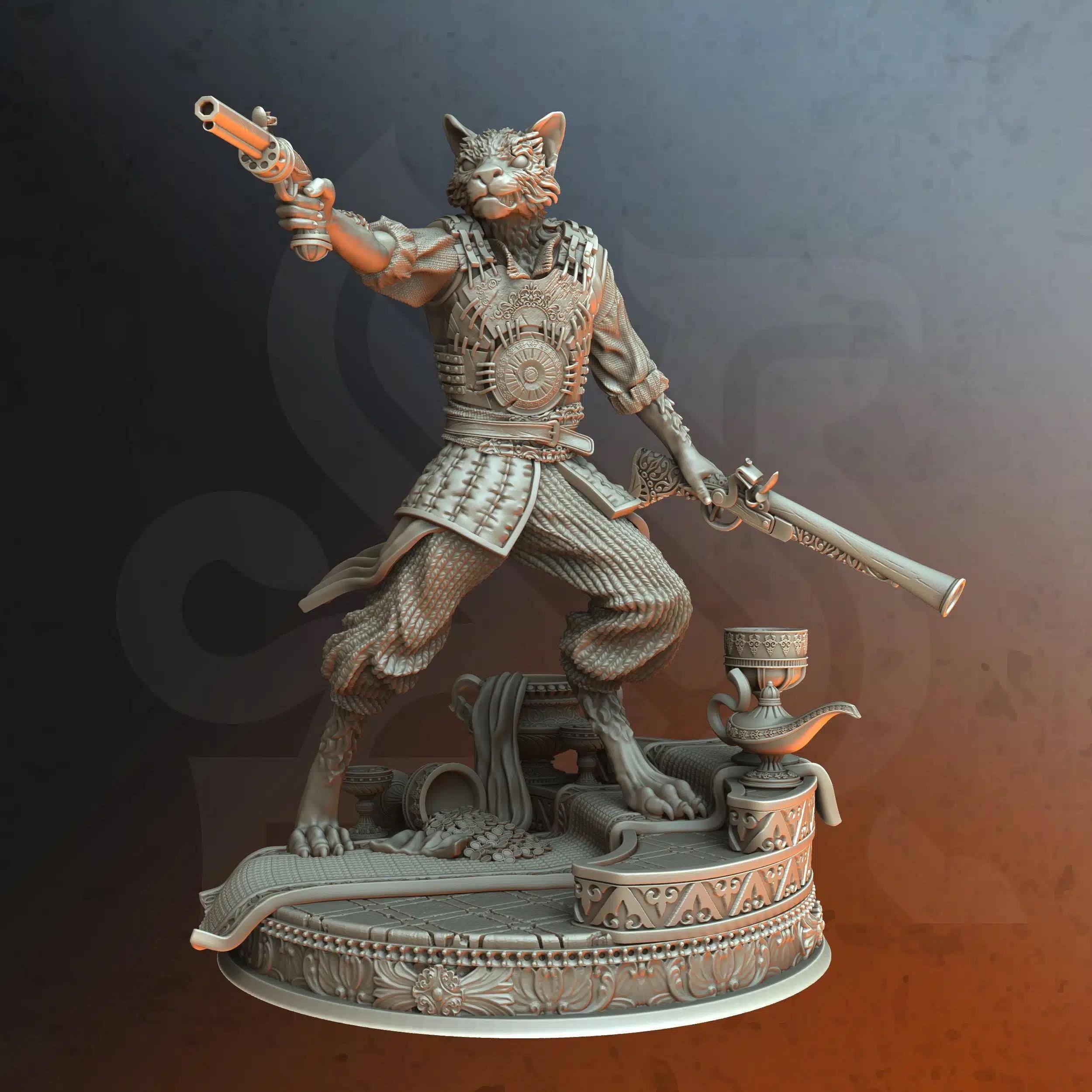 Kara’Ta – Sultan’s Bodyguard | Paintable 3D Resin Printed Miniature by DM Stash