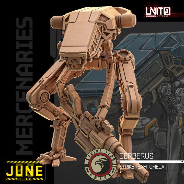 Mercenaries Strike Team "Omega" June 2025 Release | Paintable 3D Resin Printed Scifi Miniature by Unit9