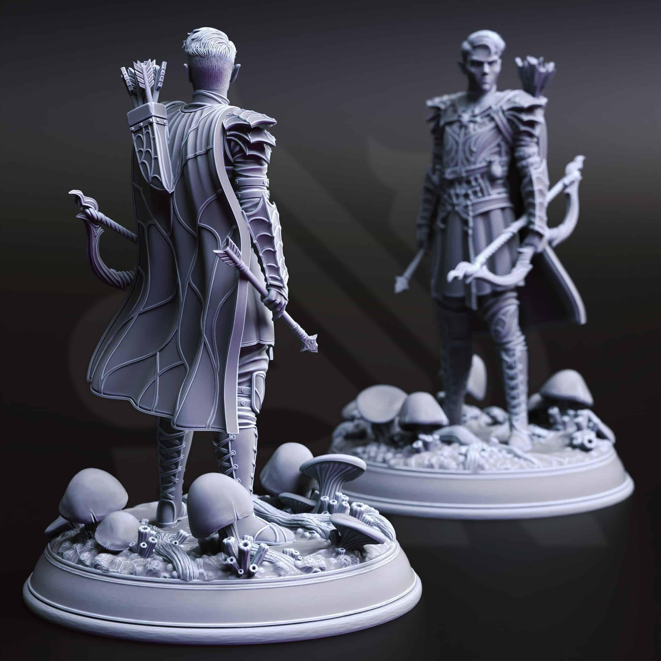 Irinax’s Chosen – Drow Soldiers | Paintable 3D Resin Printed Miniature by DM Stash