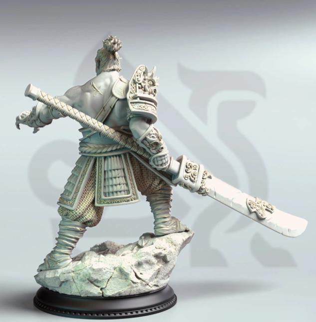 Bao Long – Eastern Orc Battlemaster | Paintable 3D Resin Printed Miniature by DM Stash