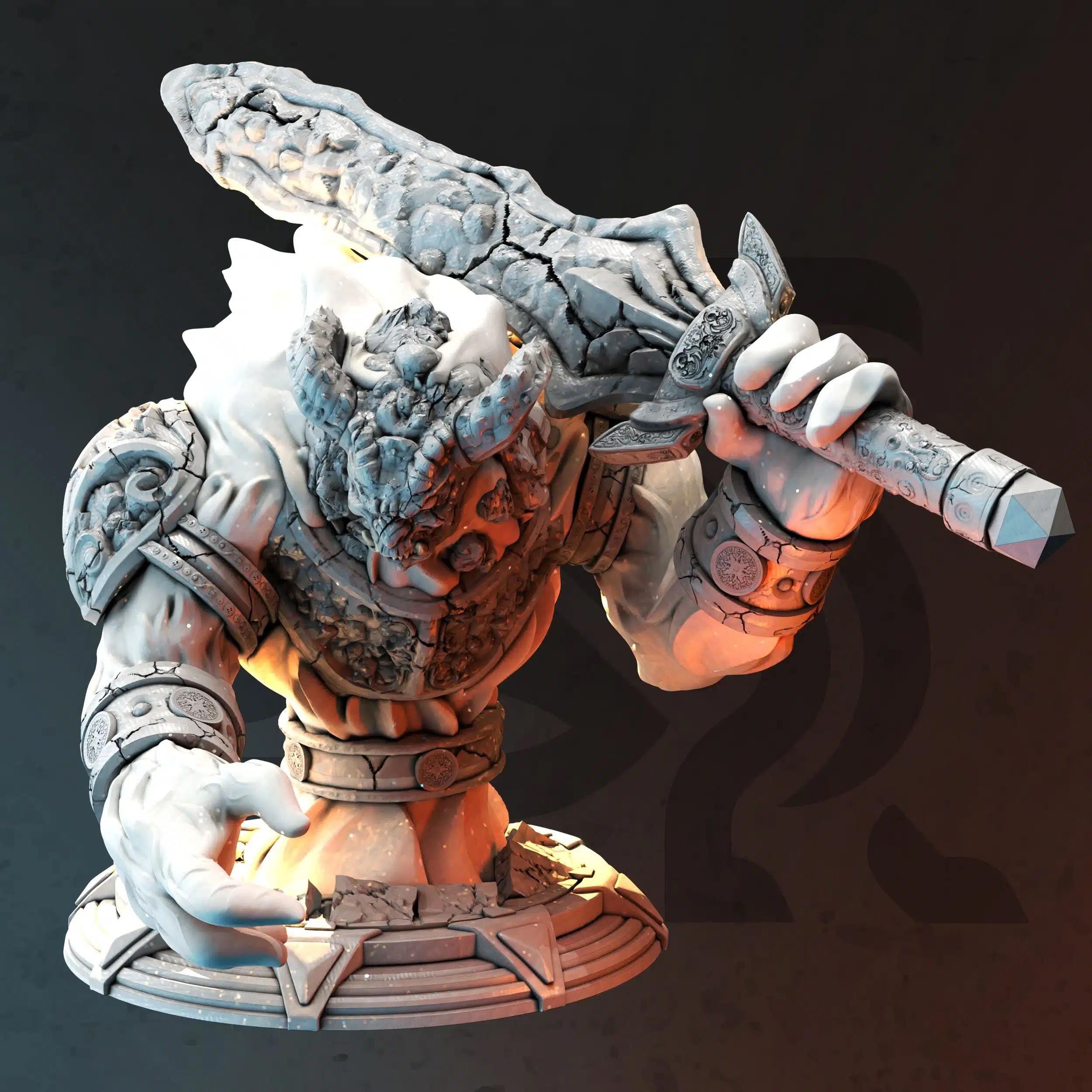 Sorngaar – The Cindering | Paintable 3D Resin Printed Miniature by DM Stash
