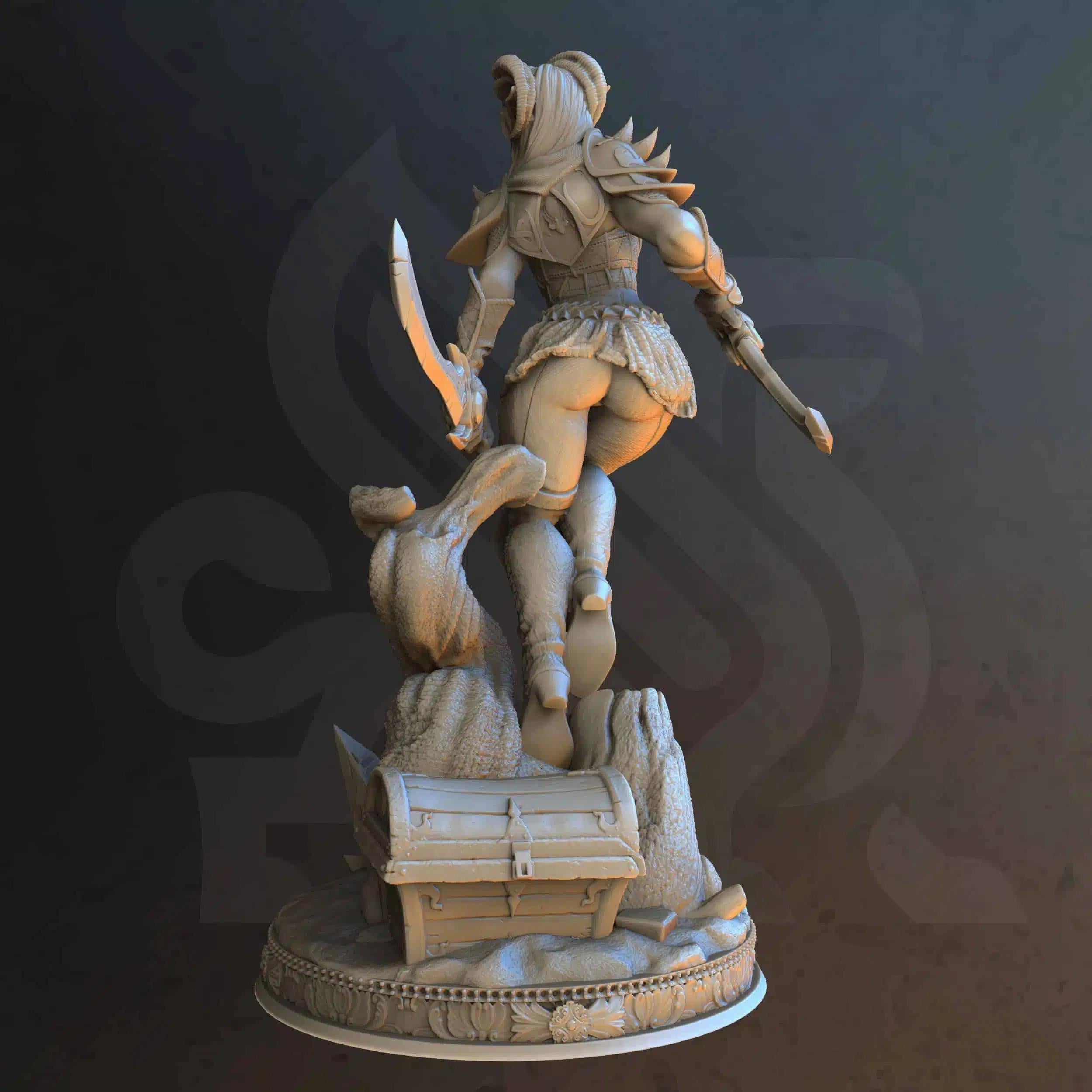 Orlena - Master of Poisoned Talons | Paintable 3D Resin Printed Miniature by DM Stash