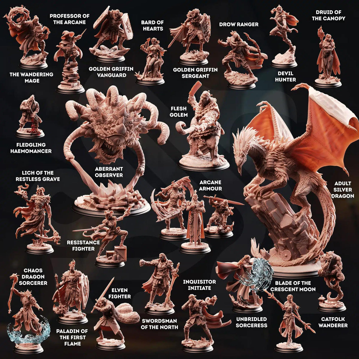 Bastion of the Wandering Mage (NPCs) April 2026 Release | Paintable 3D Resin Printed Miniature by DM Stash