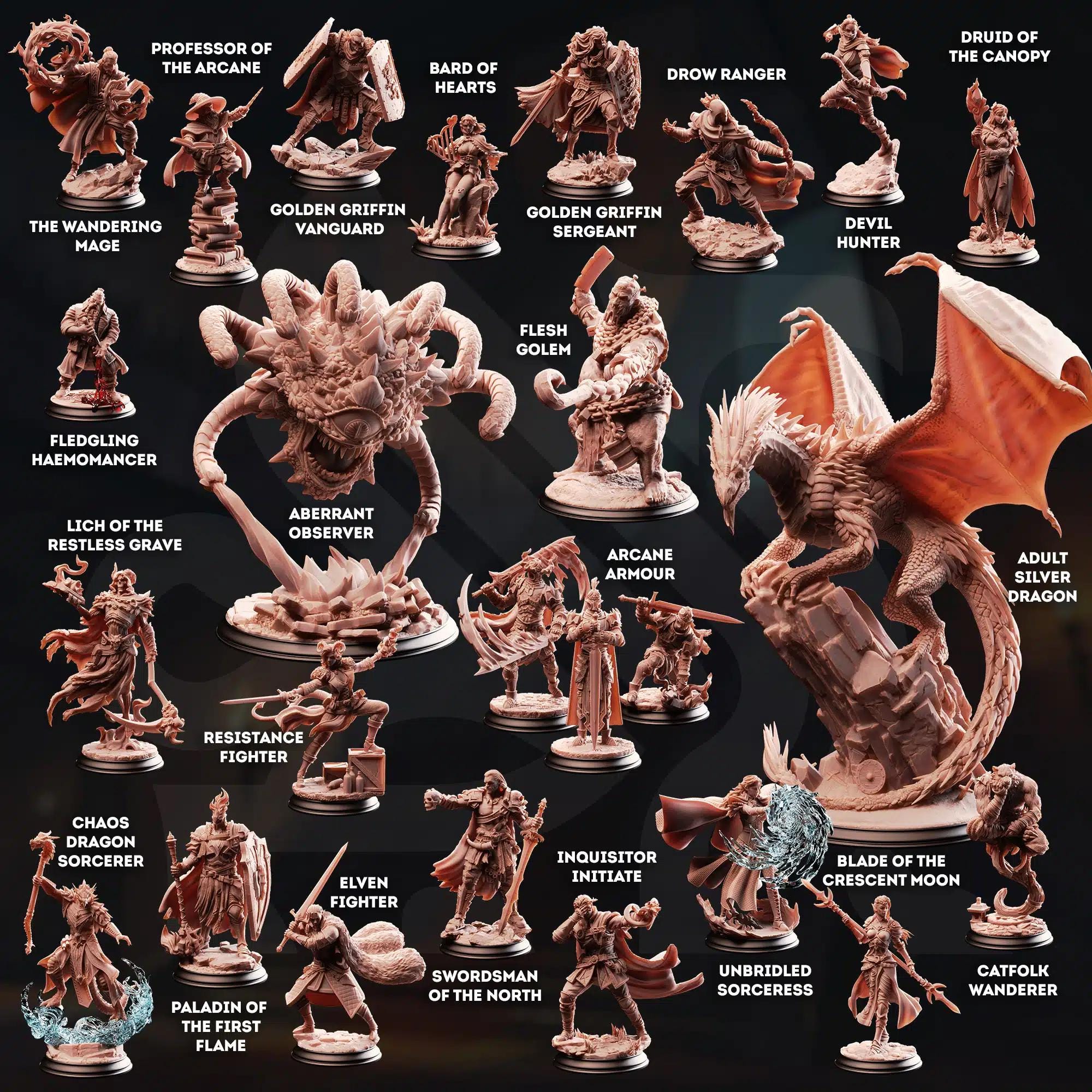 Bastion of the Wandering Mage (NPCs) April 2026 Release | Paintable 3D Resin Printed Miniature by DM Stash