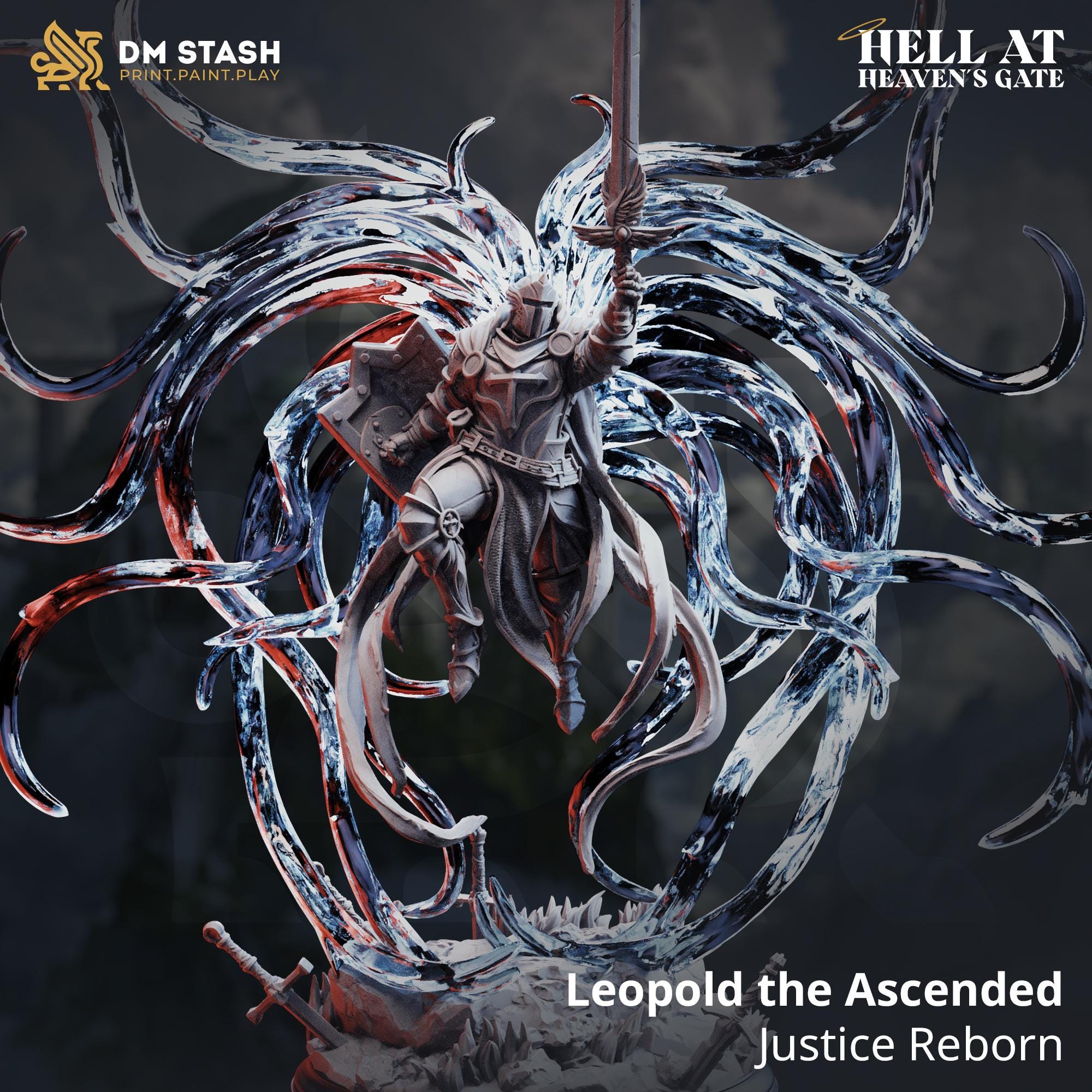 Hell at Heaven's Gate March 2026 Release | Paintable 3D Resin Printed Miniature by DM Stash