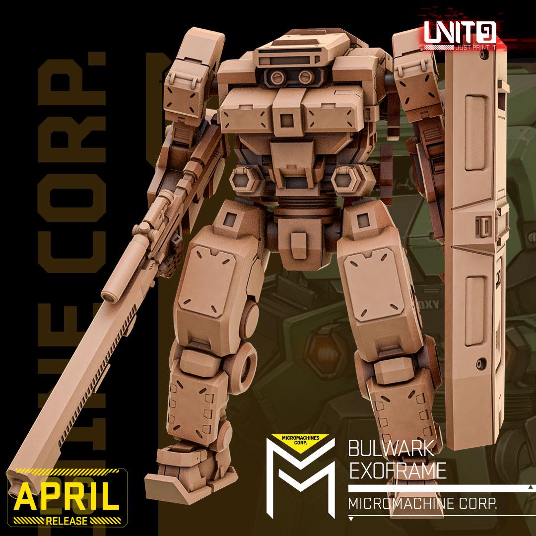 Micromachines Corp April 2026 Release | Paintable 3D Resin Printed Scifi Miniature by Unit9