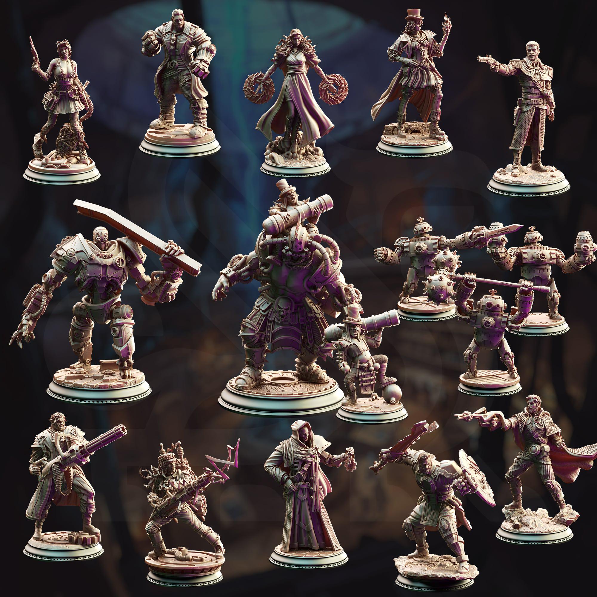 Cogs of Revolution February 2025 Release | Paintable 3D Resin Printed Miniature by DM Stash