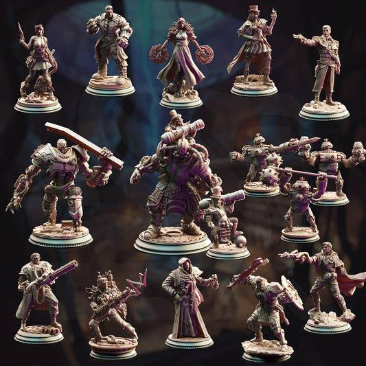 Cogs of Revolution February 2025 Release | Paintable 3D Resin Printed Miniature by DM Stash