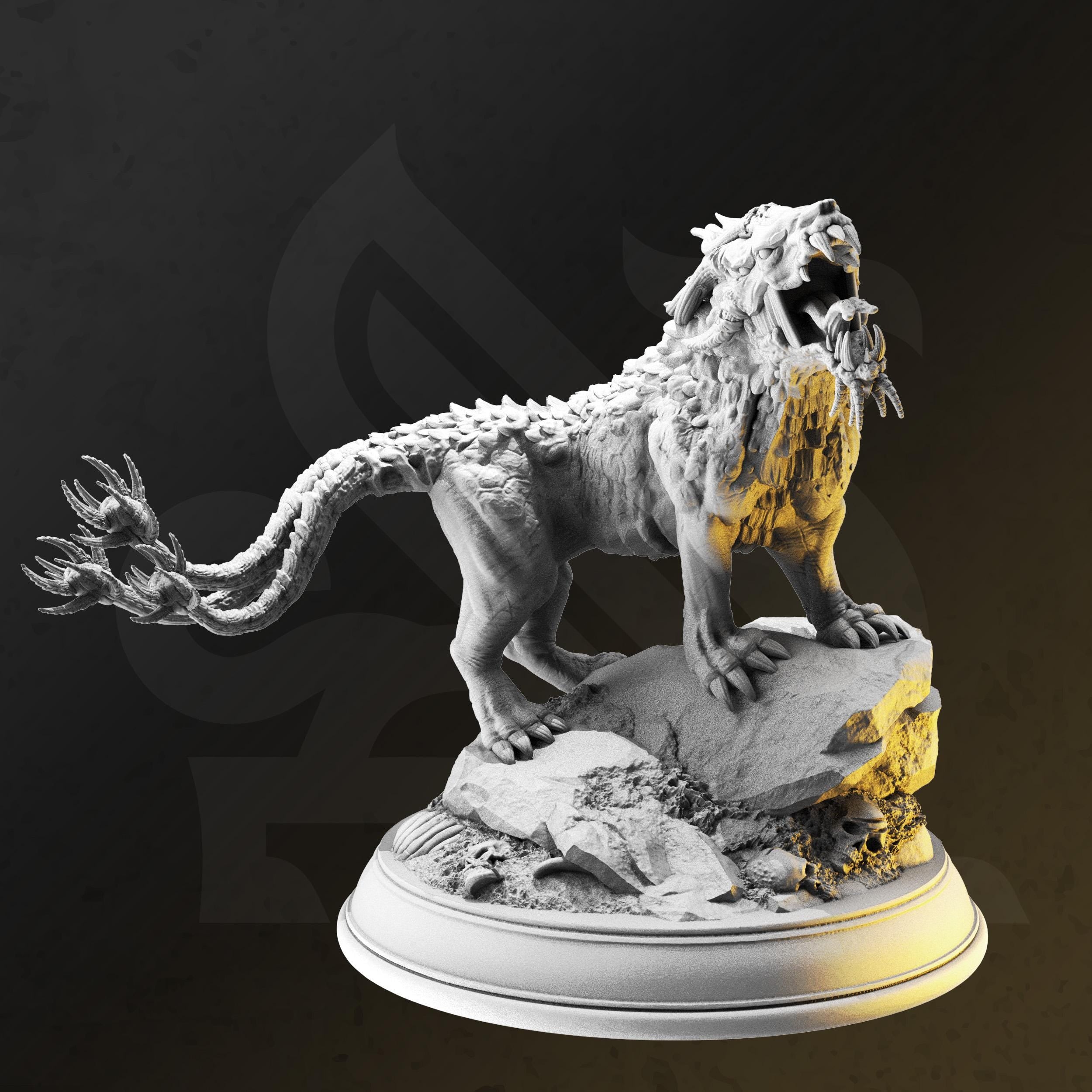 Estranith – Godless Panther | Paintable 3D Resin Printed Miniature by DM Stash