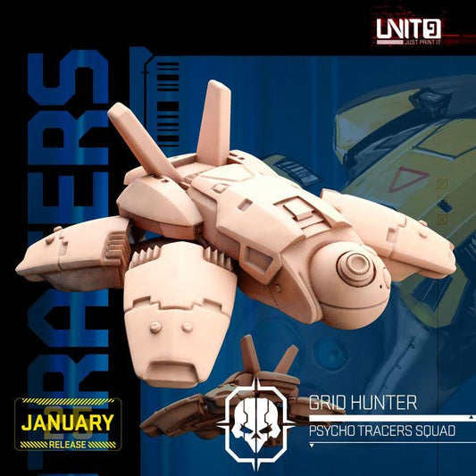 Psycho Tracer Squad January 2025 Release | Paintable 3D Resin Printed Scifi Miniature by Unit9