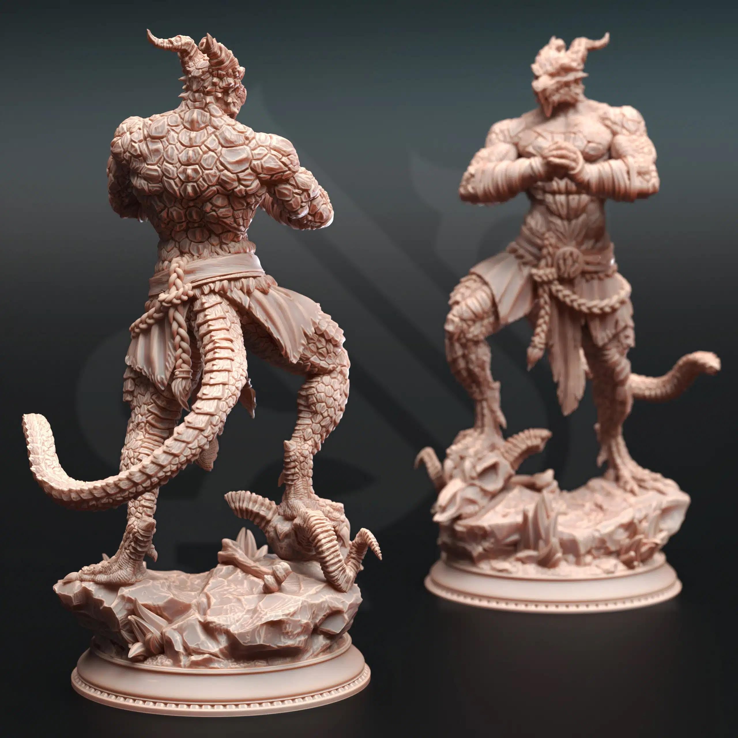 Korthart the Hateful Heart – Dark Dwarf Berserker | Paintable 3D Resin Printed Miniature by DM Stash