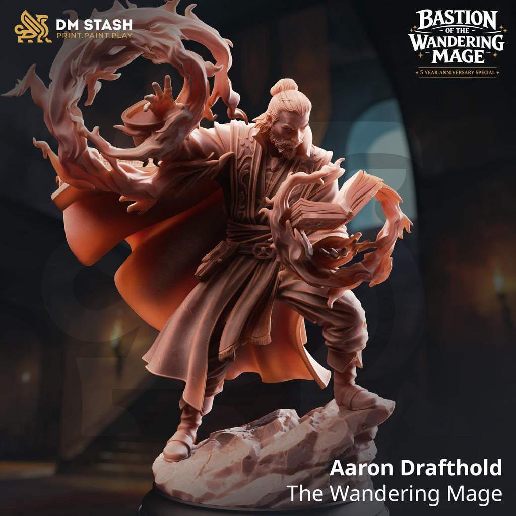Bastion of the Wandering Mage (NPCs) April 2026 Release | Paintable 3D Resin Printed Miniature by DM Stash