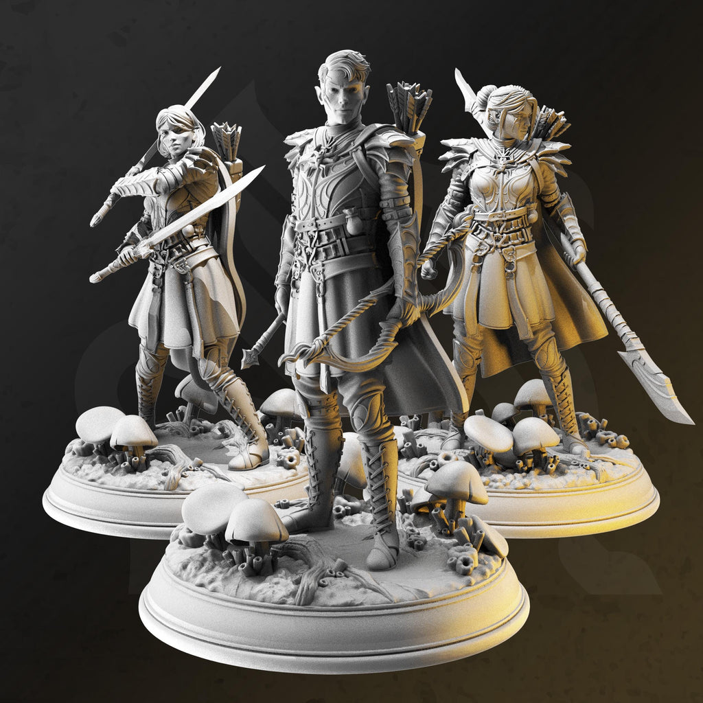Irinax’s Chosen – Drow Soldiers | Paintable 3D Resin Printed Miniature by DM Stash