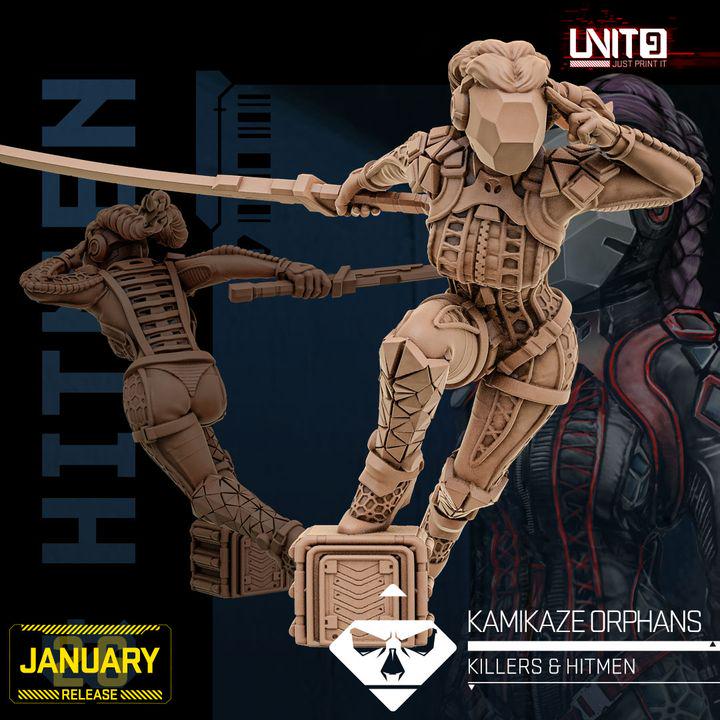 Killers and Hitmen January 2026 Release | Paintable 3D Resin Printed Scifi Miniature by Unit9