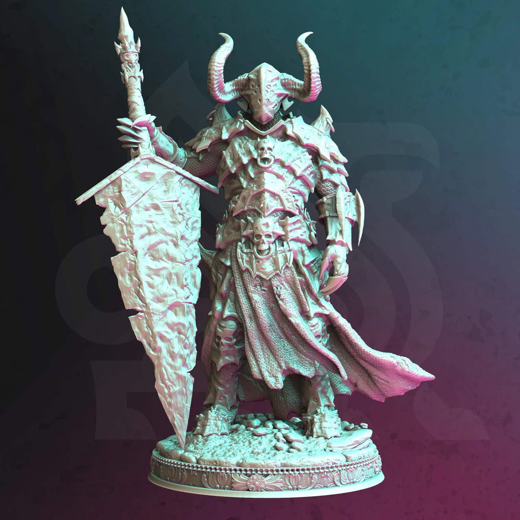 Morian Fairhair - Deathknight | Paintable 3D Resin Printed Miniature by DM Stash