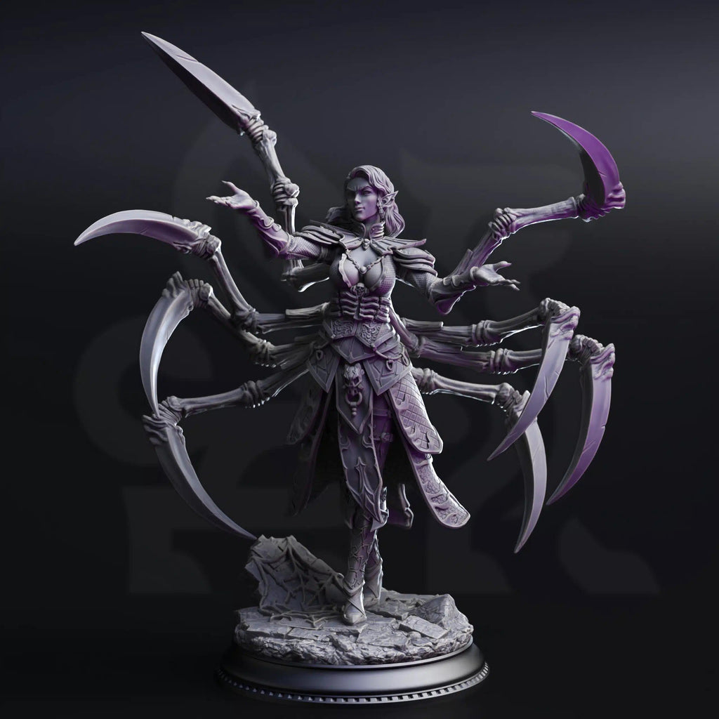 Drow From Beyond August 2025 Release | Paintable 3D Resin Printed Miniature by DM Stash