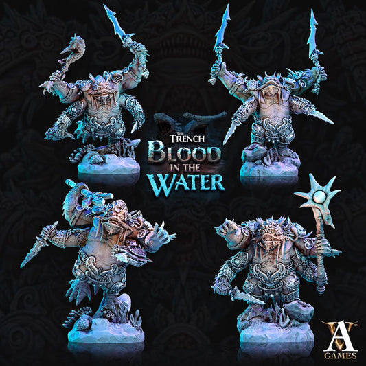 Shakarkha Juggernauts | 4 Poses Paintable 3D Resin Printed Miniature by Archvillain Games