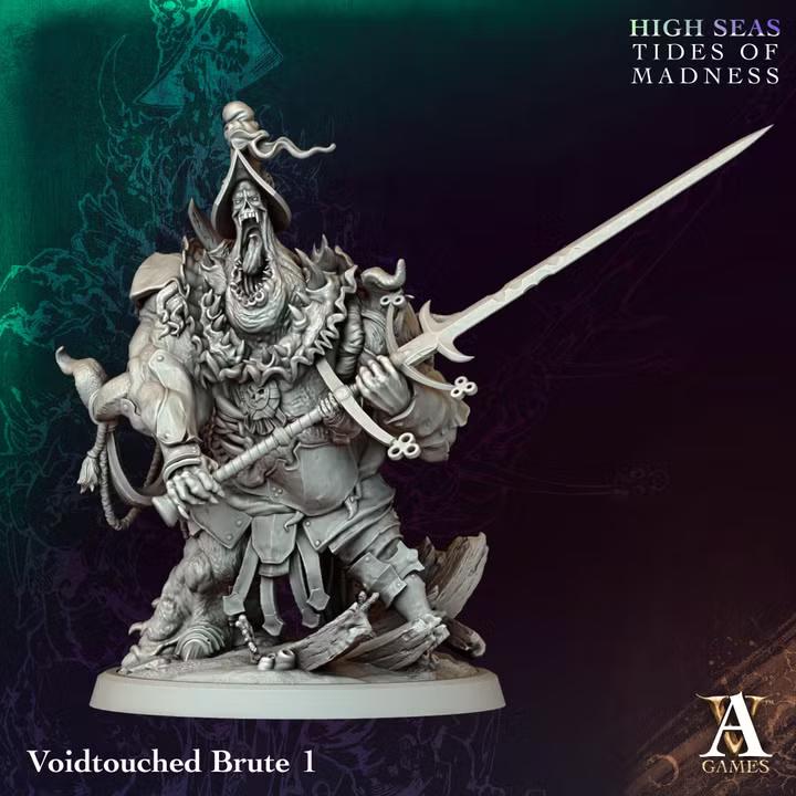 Voidtouched Brutes | Paintable D&D Miniatures | Eldritch Pirate Monsters | Lovecraftian Horror | 3D Printed Resin