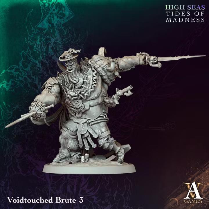Voidtouched Brutes | Paintable D&D Miniatures | Eldritch Pirate Monsters | Lovecraftian Horror | 3D Printed Resin