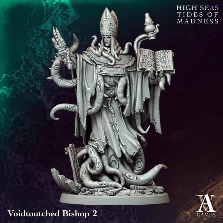 Voidtouched Bishops | Paintable D&D Miniatures | Eldritch Horror Cultists | Lovecraftian Priests | 3D Printed Resin