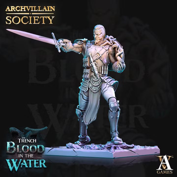 The Trench: Blood In The Water | Paintable 3D Resin Printed Miniature by Archvillain Games