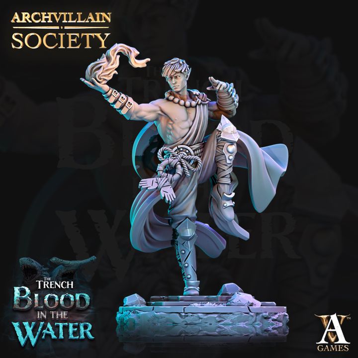 The Trench: Blood In The Water | Paintable 3D Resin Printed Miniature by Archvillain Games
